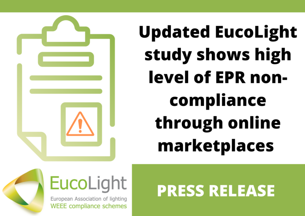 Updated EucoLight study shows high level of EPR non-compliance through online marketplaces 